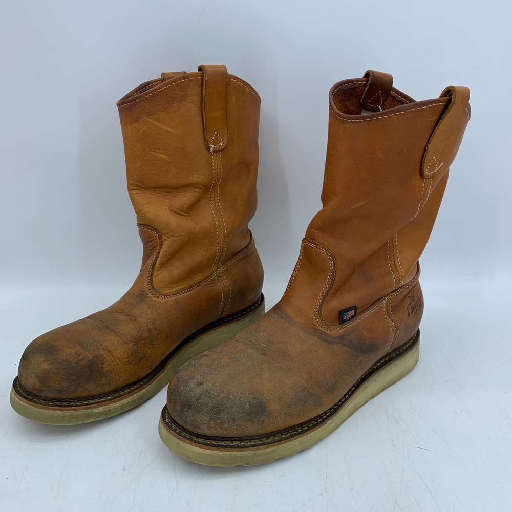 Thorogood Mens 9 D Steel Toe Wellington Work Boots Rugged Farm Ranch Western